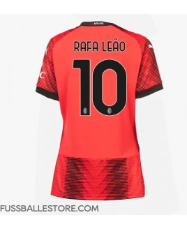 Günstige AC Milan Rafael Leao #10 Heimtrikot Damen 2023-24 Kurzarm